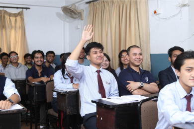 Student Engaging in BCA Lecture