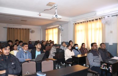 Audience participating in UI/UX and React Training Project Demonstration
