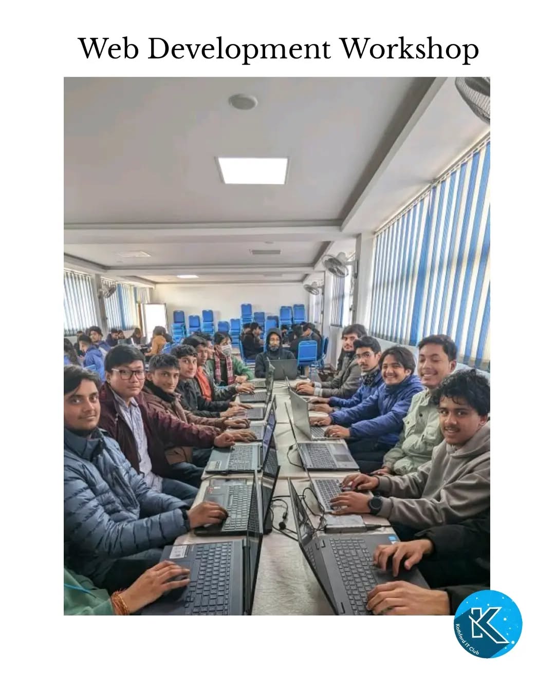 Students engaging in web development workshop