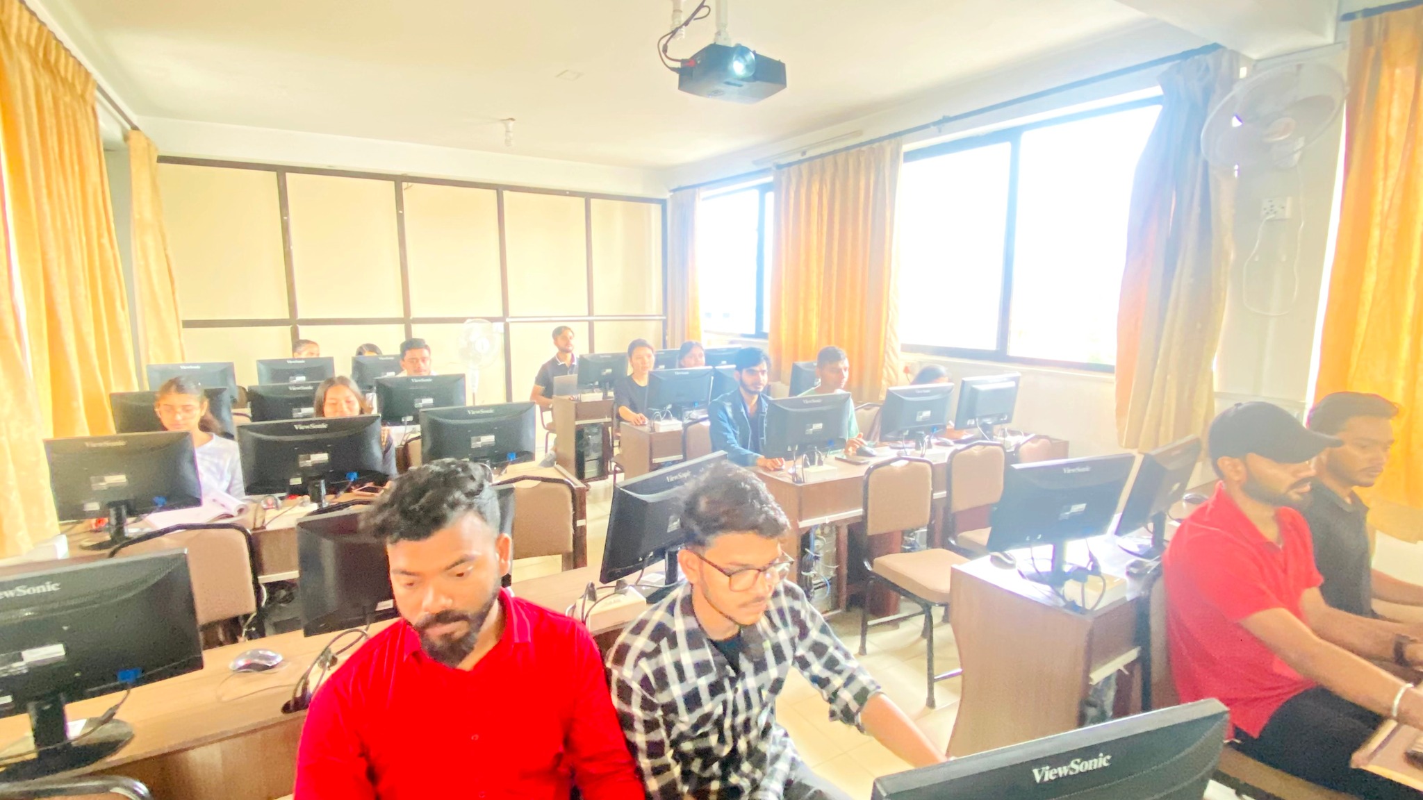 Participants learning accounting and financial management using Tally ERP software