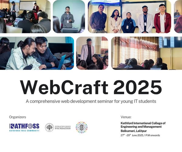 WebCraft 2025 – 3-Day Web Development Bootcamp : Banner Image