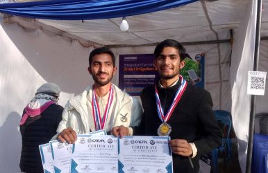 Civil Engineering Club with runner-up medal and certificate in Aadhar 2081 Event