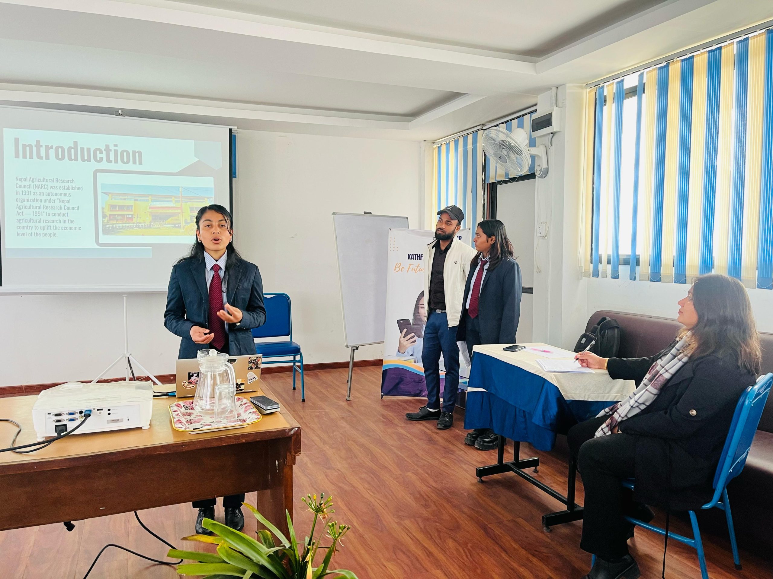 Student Giving Presentation