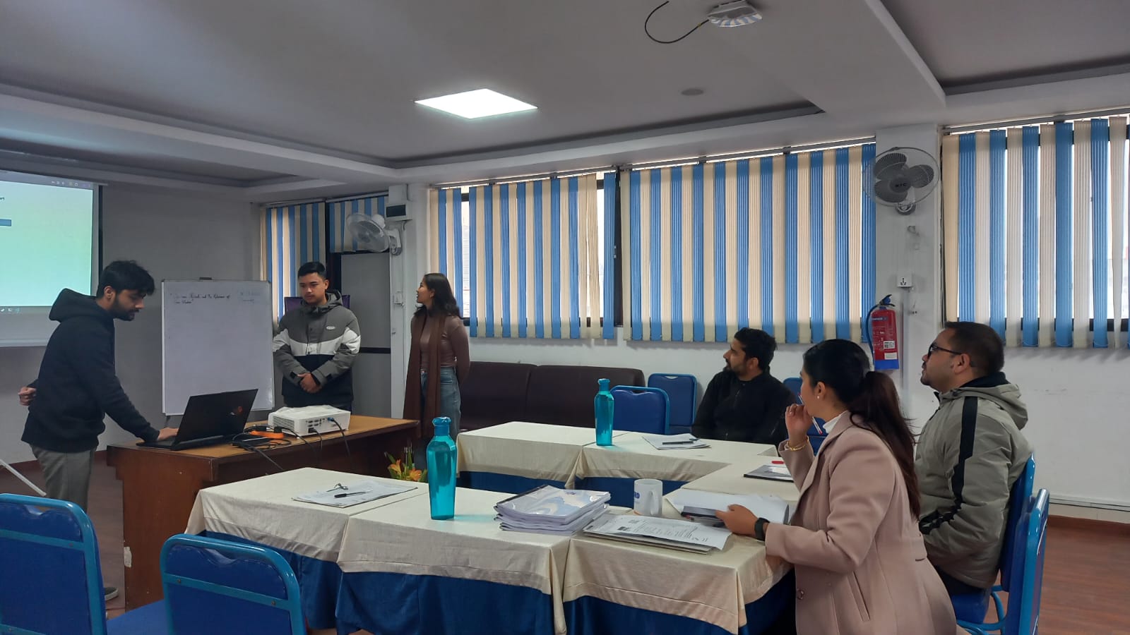 Theory vs practical learning in IT degrees classroom presentation Nepal
